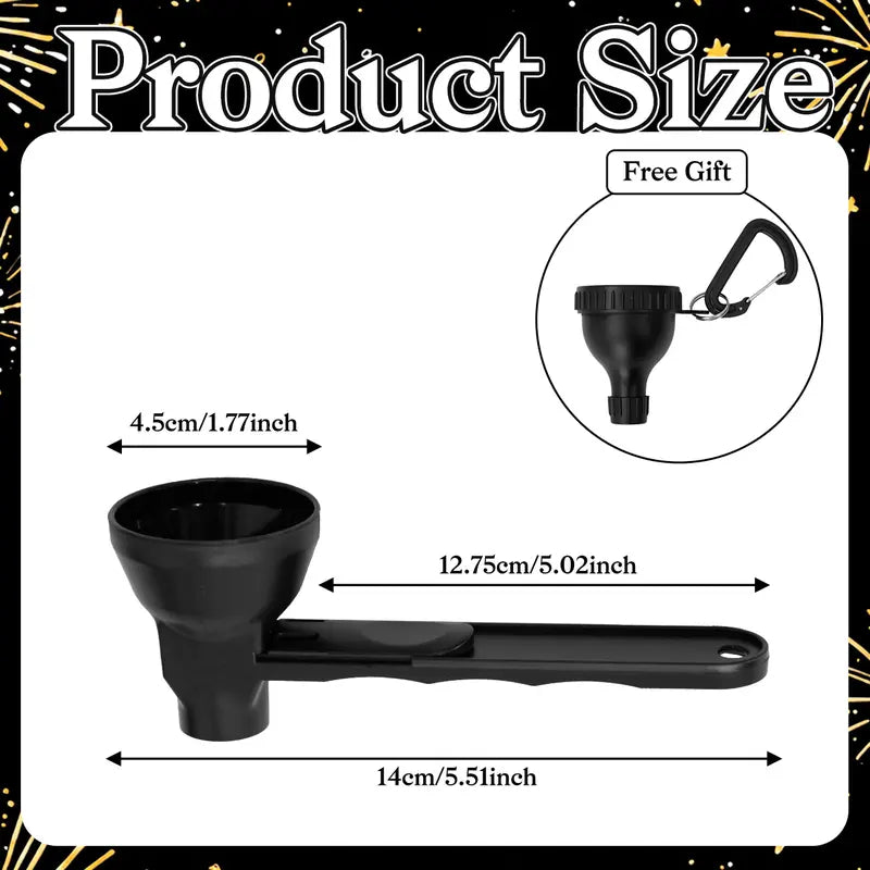 💪Gym Essential|Portable Protein Powder Dispenser Funnel with Carabiner🥤