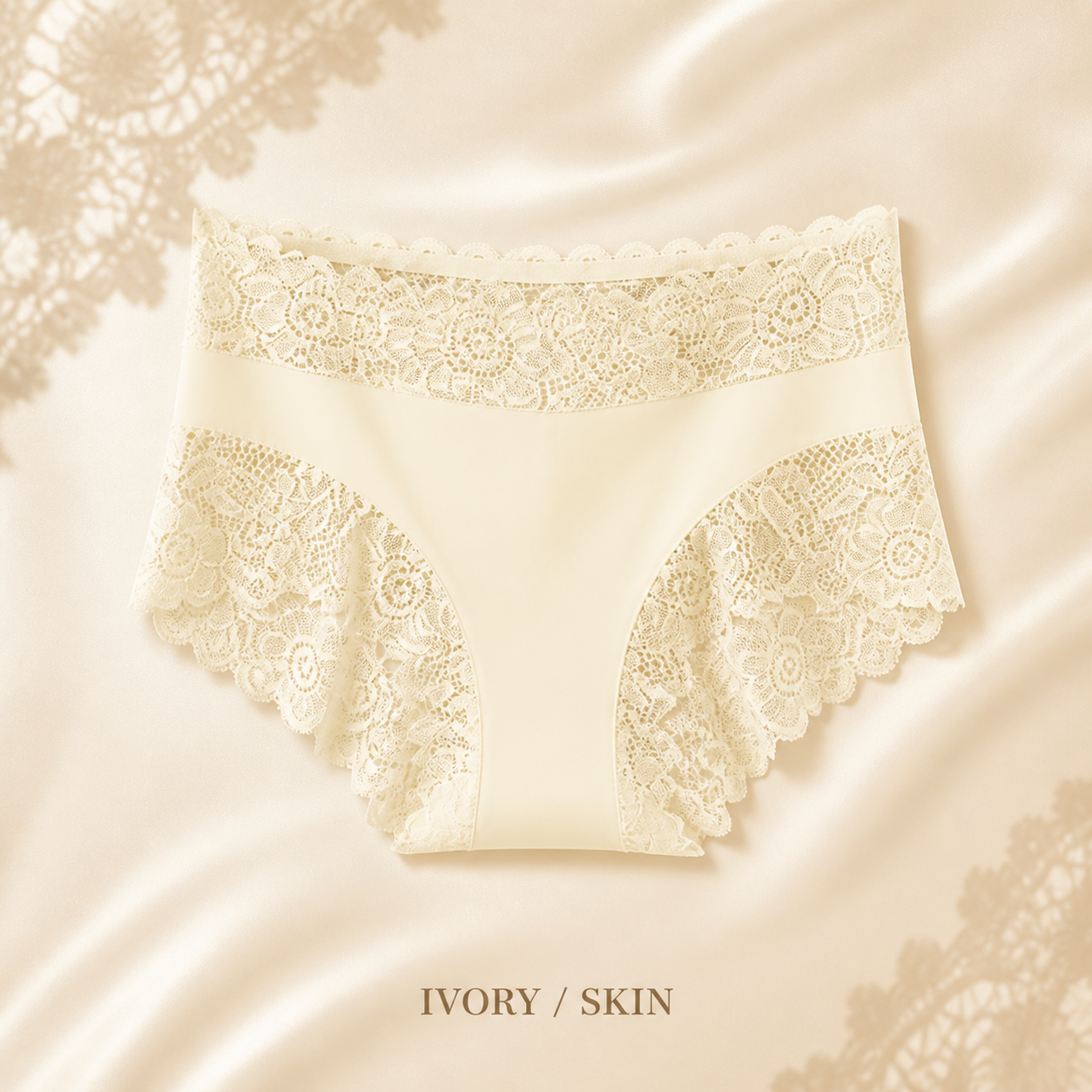 Silky Smooth & Sexy Lace Mid-Waist Panties