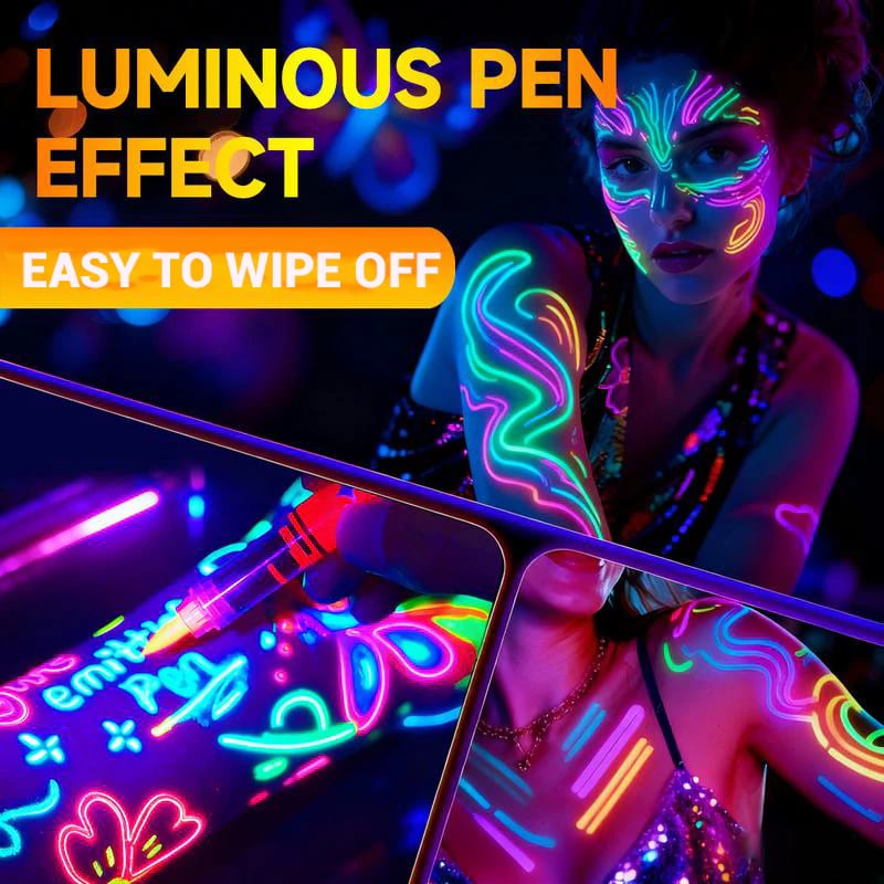 š„³2026 HOT SALEš50K+ SOLD!šUV Glow Face and Body Paint Markers Set