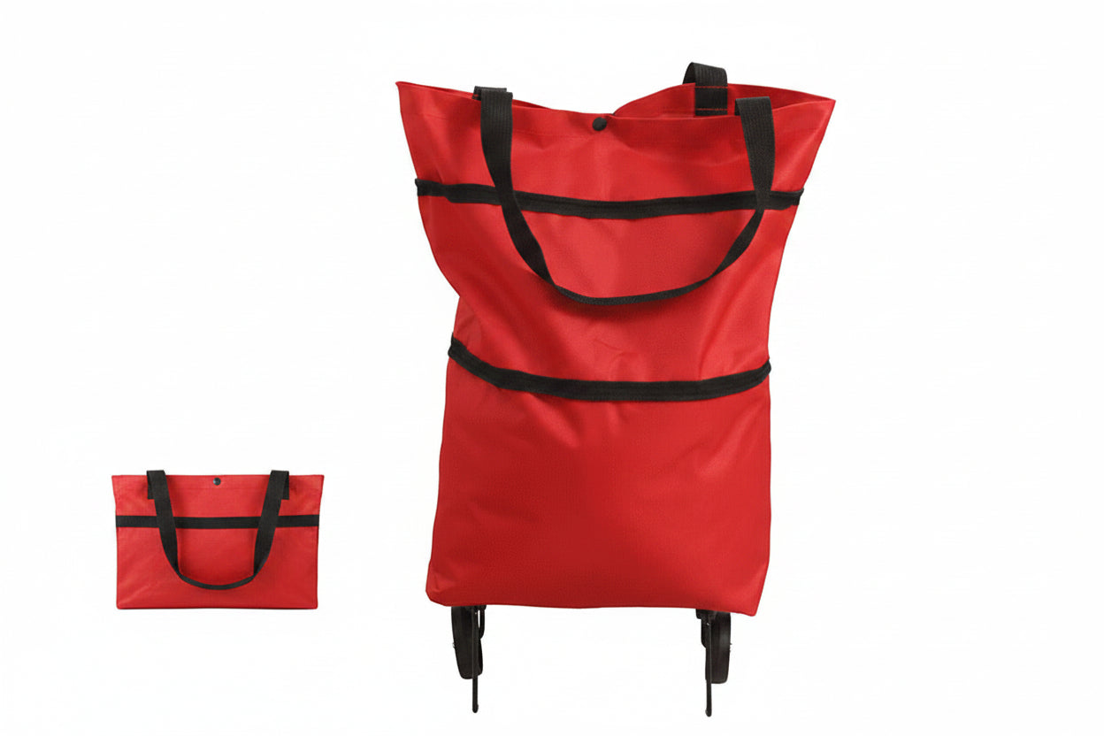 π Foldable Grocery Cart Bag β The Rolling Shopping Bag That Saves Your Back