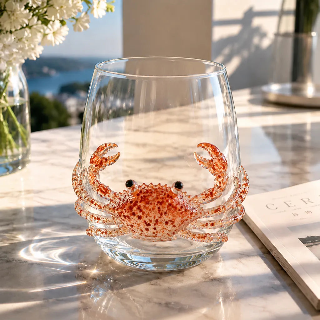 đArtisanal Blue Ringed Octopus Glassware