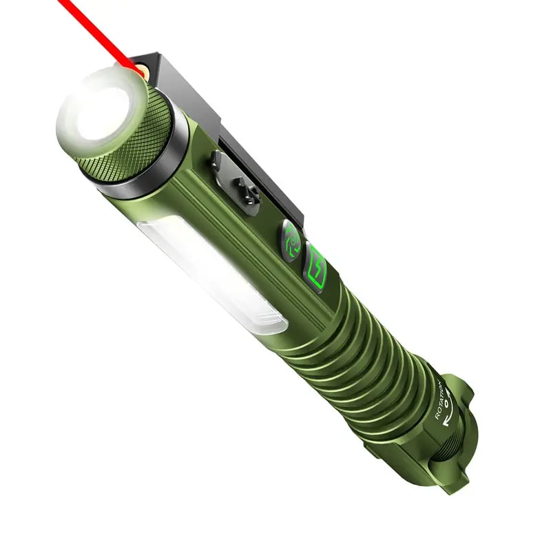 🚨 800LM Multifunctional Rechargeable EDC Flashlight