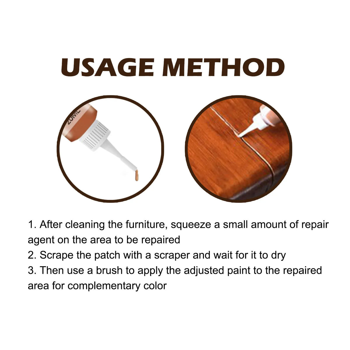 🟡🔧 10-Color Wood Furniture Repair Kit with Touch-Up Tools