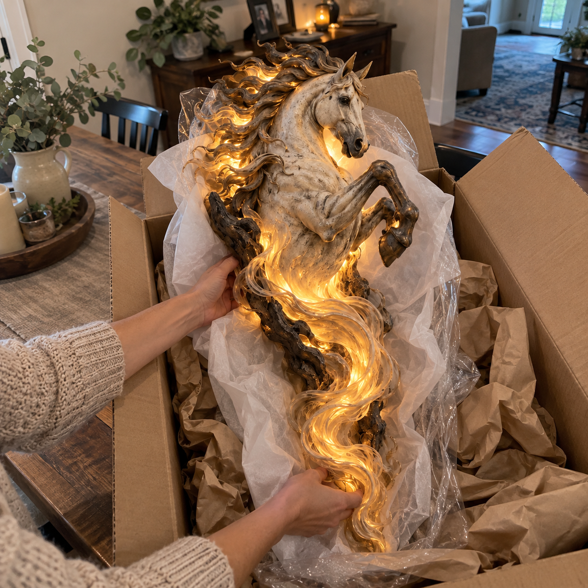 š„Last Day 49% OFF -š¦ Celestial Flame Unicorn⢠Wall Sconce ā A Magical Guardian Awakens on Your Wall