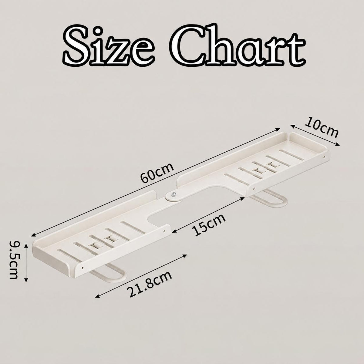 Foldable Steel Over-Sink Shelf Organizer, No-Drill Adjustable Storage Rack ✅
