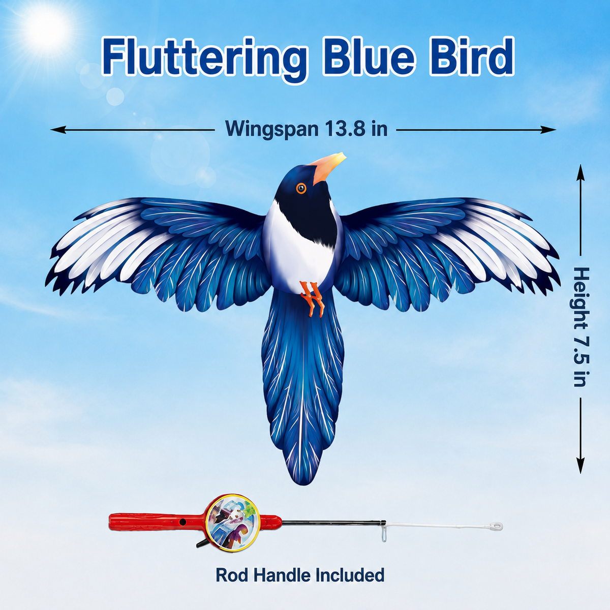 🦅 Flyaway Bird Interactive Telescopic Micro-Kite Toy for Kids