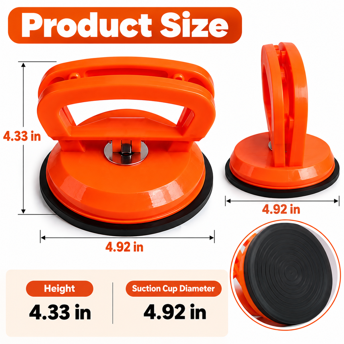 Heavy-Duty Suction Cup Dent Puller – Multi-Purpose Panel Lifter