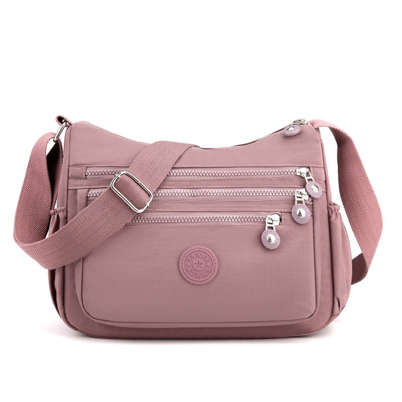 ๐ Multi-Pocket Campus Nylon Crossbody Bag