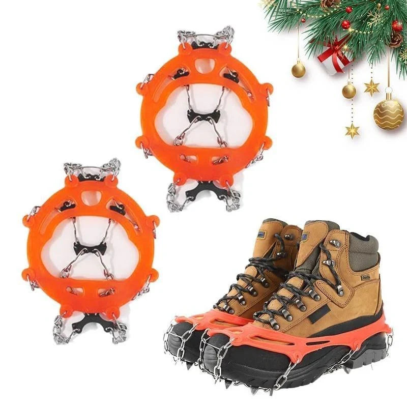 🧗♂️8-Tooth Welded Chain Crampons | Non-Slip Snow Ice Grips for Outdoor Hiking❄️