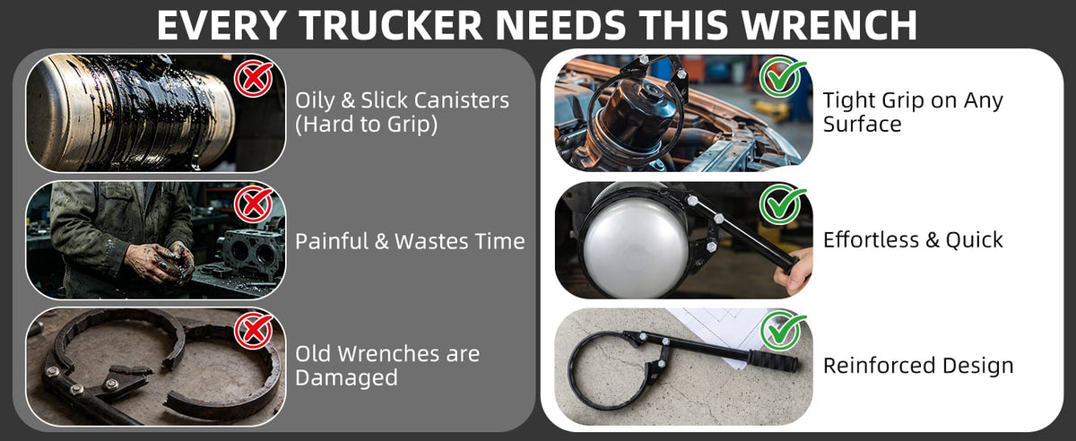 🔧 Heavy-Duty Truck Air Dryer Wrench | Chrome-Vanadium Steel Removal Tool