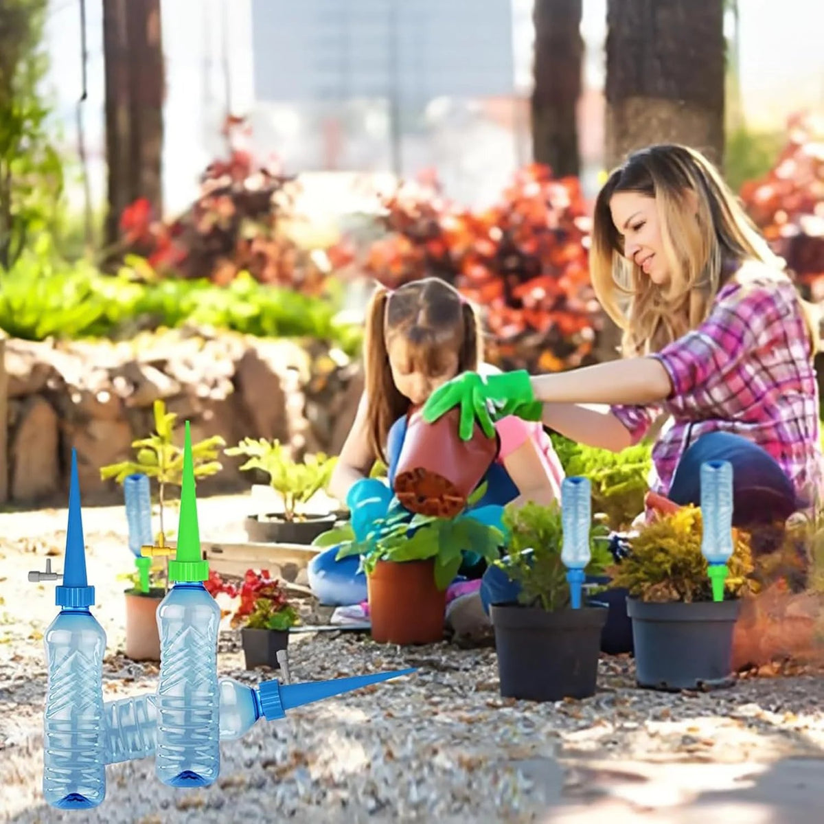 💥🏆Adjustable Bottle-Top Plant Watering Spikes