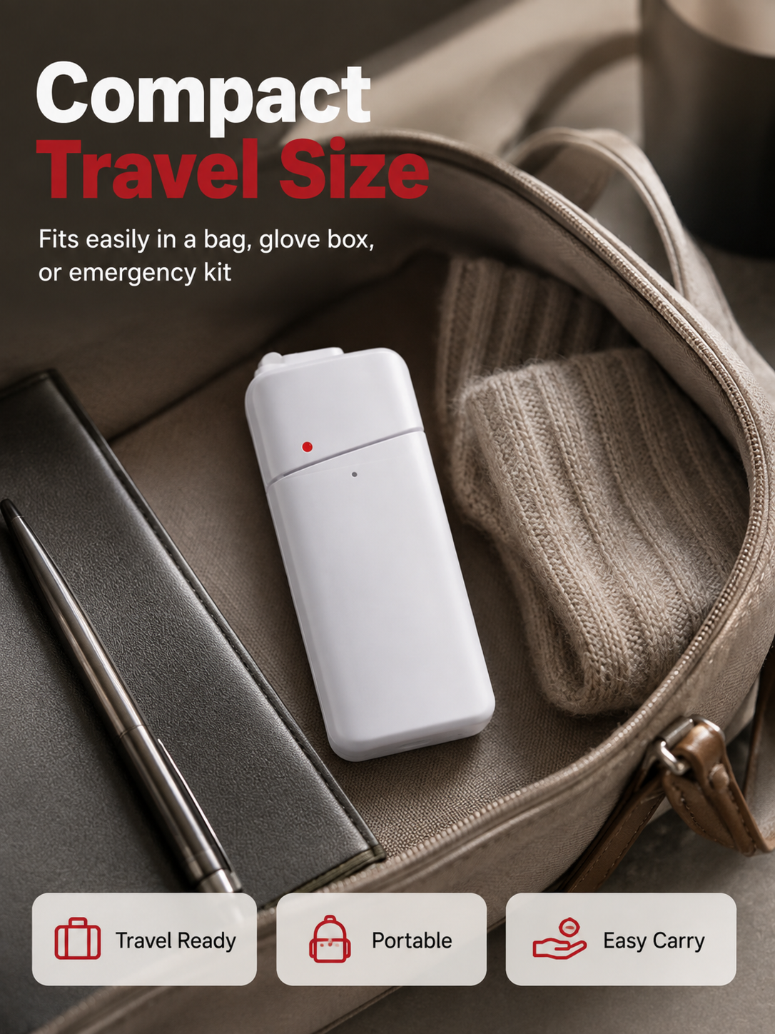 Portable Emergency Phone Charger AA Battery Powered Power Bank with LED Flashlight