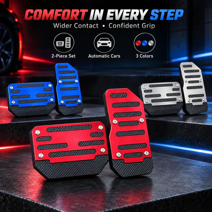 Car Pedal Covers, Aluminum Alloy Sets for Automatic & Manual Vehicles