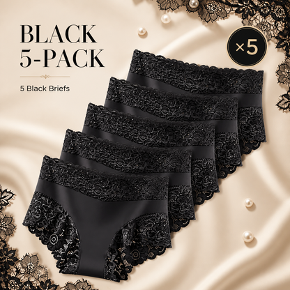 Silky Smooth & Sexy Lace Mid-Waist Panties