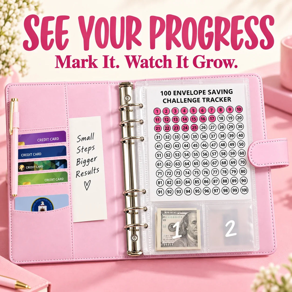 $5,050 Savings Challenge Binder