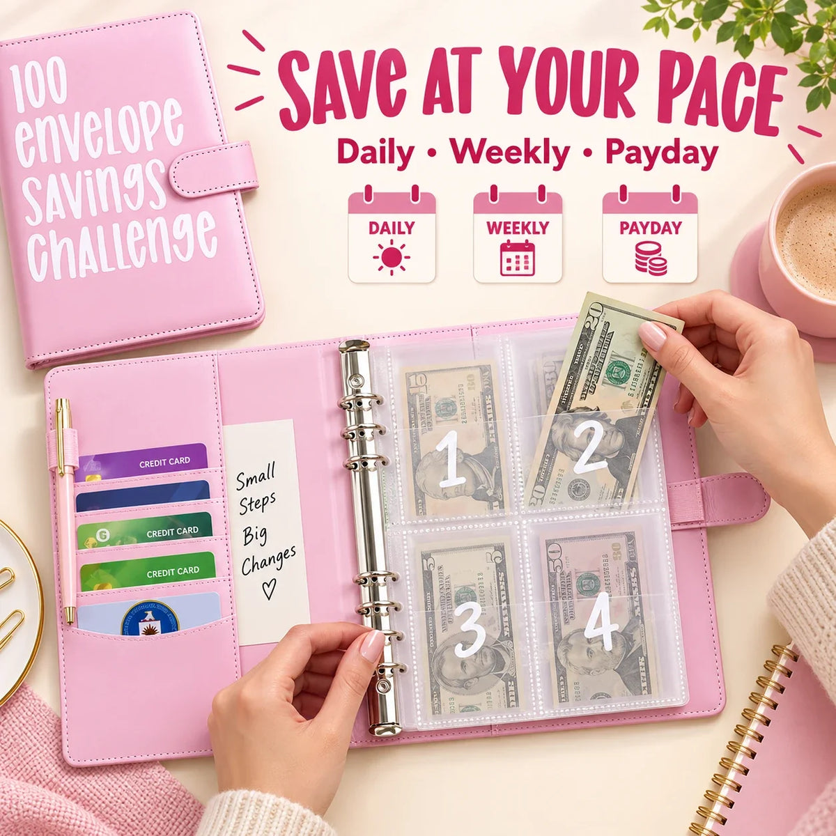 $5,050 Savings Challenge Binder
