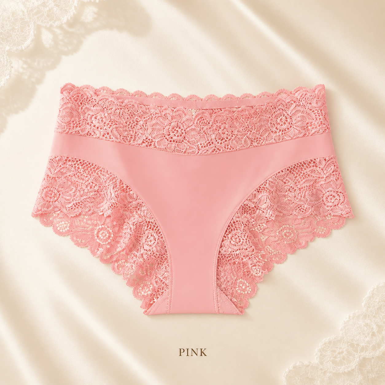 Silky Smooth & Sexy Lace Mid-Waist Panties