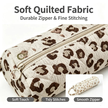 🎒Quilted Multi‑Purpose Storage Bag, Portable Zipper Cosmetic Makeup Pouch with Handle