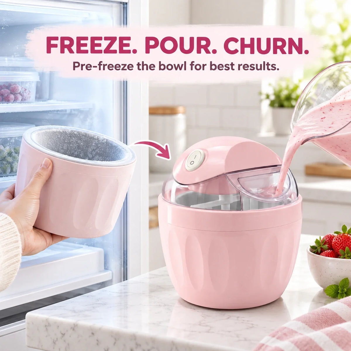 Ice Cream Maker - Turn everyday ingredients into rich, creamy homemade ice cream