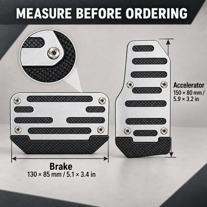 2PCS NonSlip Universal Automatic Foot Brake Gas Cover Pad Pedal Accessories Car