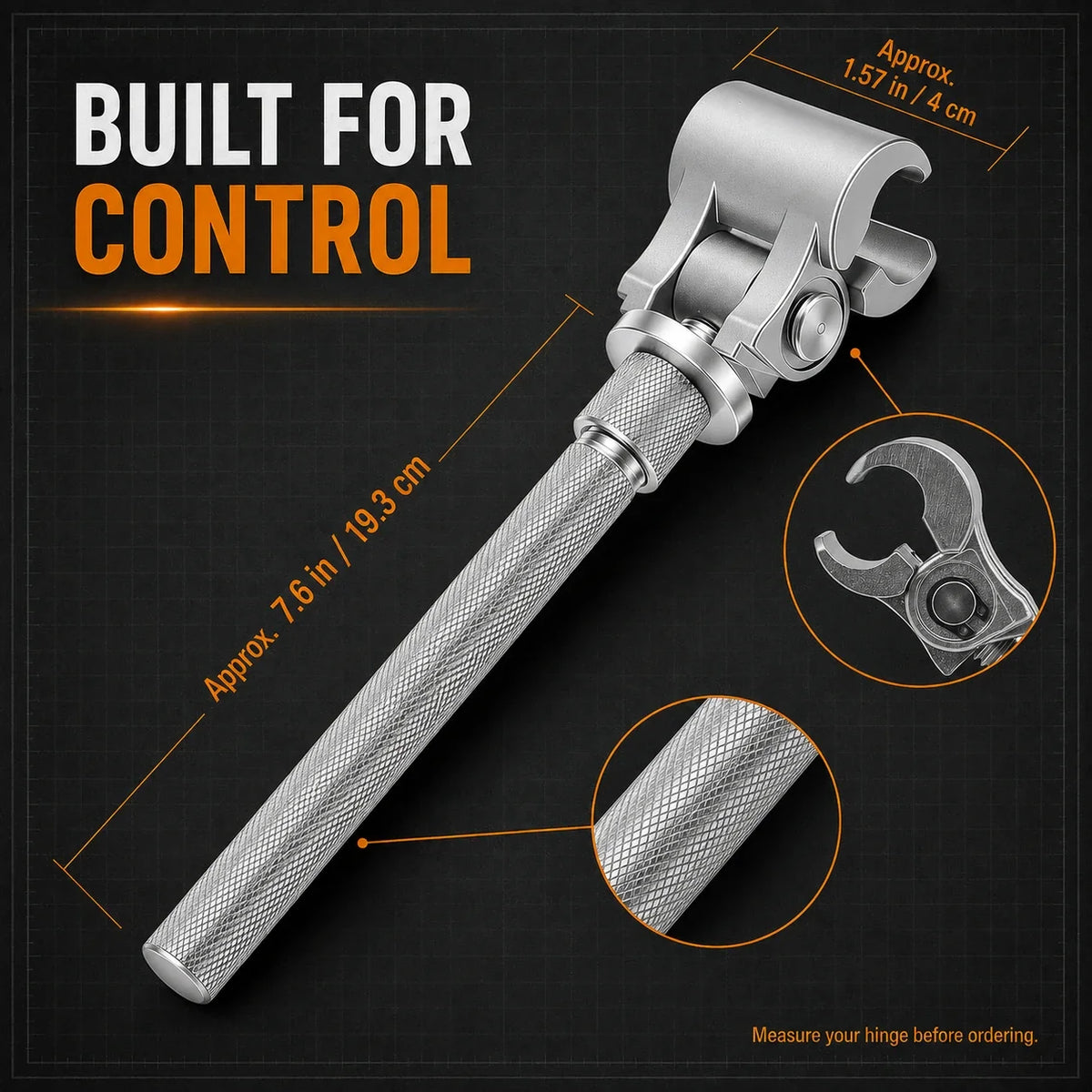 Adjustable Door Hinge Alignment Tool – No-Removal Gap & Sagging Door Adjuster