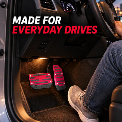 Car Pedal Covers, Aluminum Alloy Sets for Automatic & Manual Vehicles