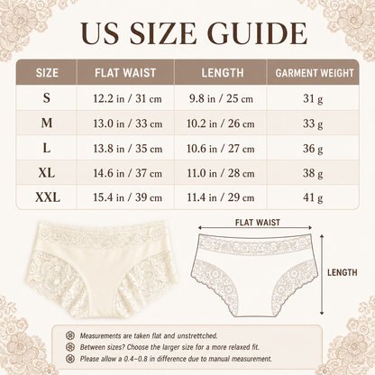 Silky Smooth & Sexy Lace Mid-Waist Panties