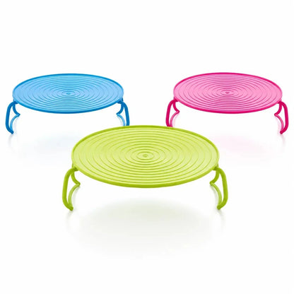 Foldable Microwave Plate Rack & Splatter Cover