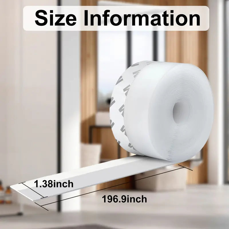 🔥16.4Ft Door Weather Stripping | Adhesive Draft Stopper Seal Strip for Doors, Windows & Shower Doors