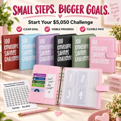 $5,050 Savings Challenge Binder