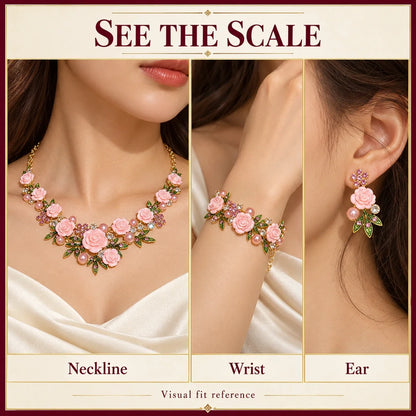 Vintage Rose Garden Pearl & Crystal Jewelry Collection