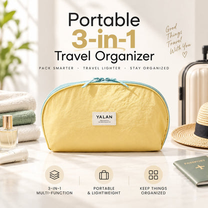 👝 Portable 3-in-1 Travel Underwear and Bra Organizer Bag