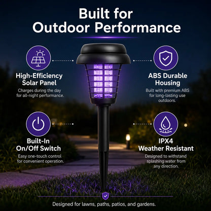☀️🦟 Solar Mosquito Zapper | 2-in-1 Bug Killer & Yard Light