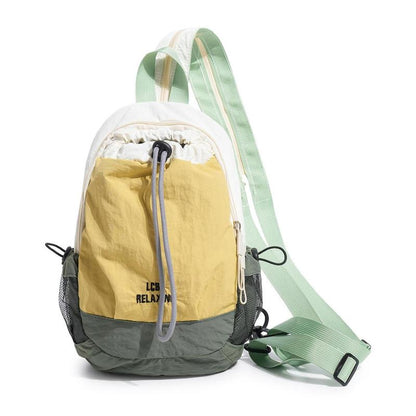 🎒Lightweight Color Block Mini Backpack | Water Resistant, Adjustable Straps for Outdoor Travel🚴