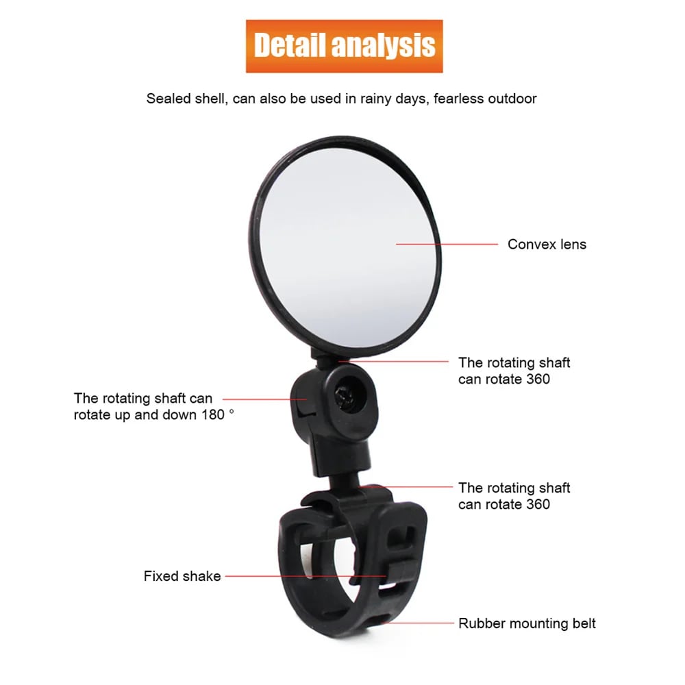 Bike Handlebar Rear View Mirror