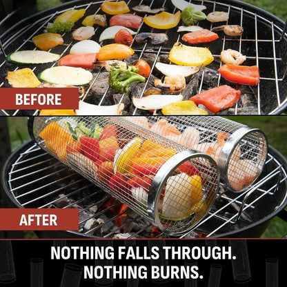 ROLLING GRILL BASKET