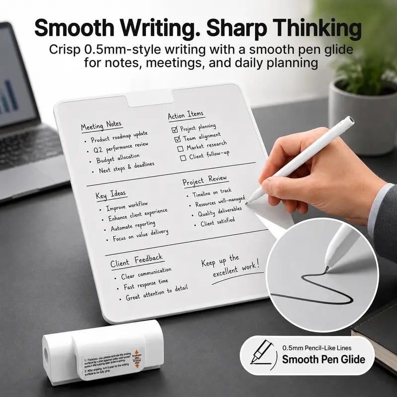 ✨ ✏️Reusable Magnetic Doodle Board | Ink-Free Paperless Writing Notepad