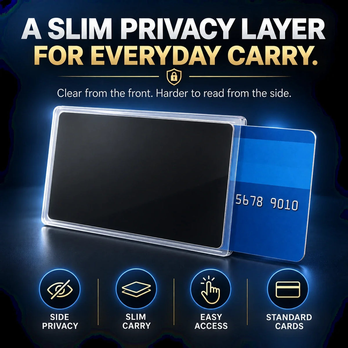 Side-View Privacy Card Sleeve - Protect your personal privacy
