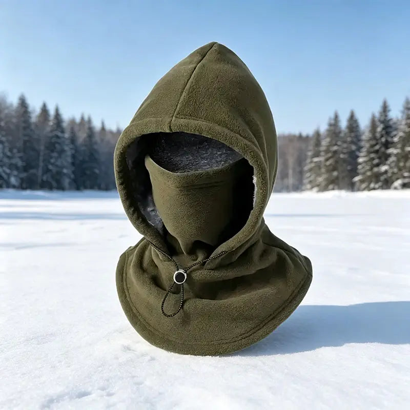 🥶 Fleece Balaclava Hood – 3-in-1 Winter Face Mask Hat For Skiing, Cycling & Outdoor Adventures