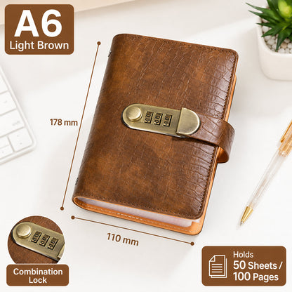 🔒 Secure Your Cash in Style! Lockable A6 Savings Notebook with 3-Digit Combination Lock 💸