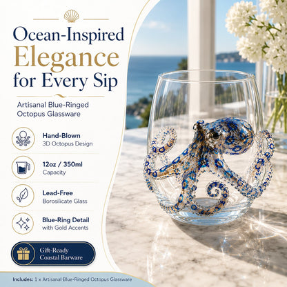 🎁The Perfect Beach House Gift🌊3D Ocean Animal Artisan Glassware Collection