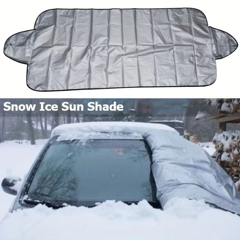 🚗Limited Time Promotion 50% OFF ✨ 4-Layer Magnetic Windshield Car Cover - Thermal Insulation & Frost Protection with Easy Installation ❄️🔗
