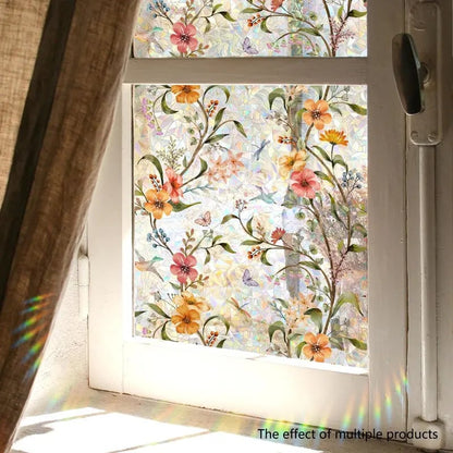 🌸 Floral Static Cling Window Sticker