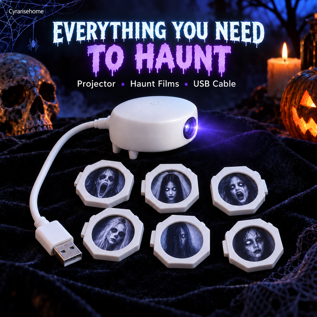 Halloween Ghost Window Projector – Spooky Effects for Home & Car