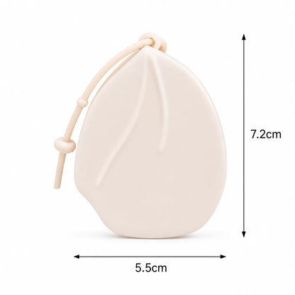 Cute Peach-Shaped Portable Soap Sheet Holder, Double-Layer Travel Soap Case ✅