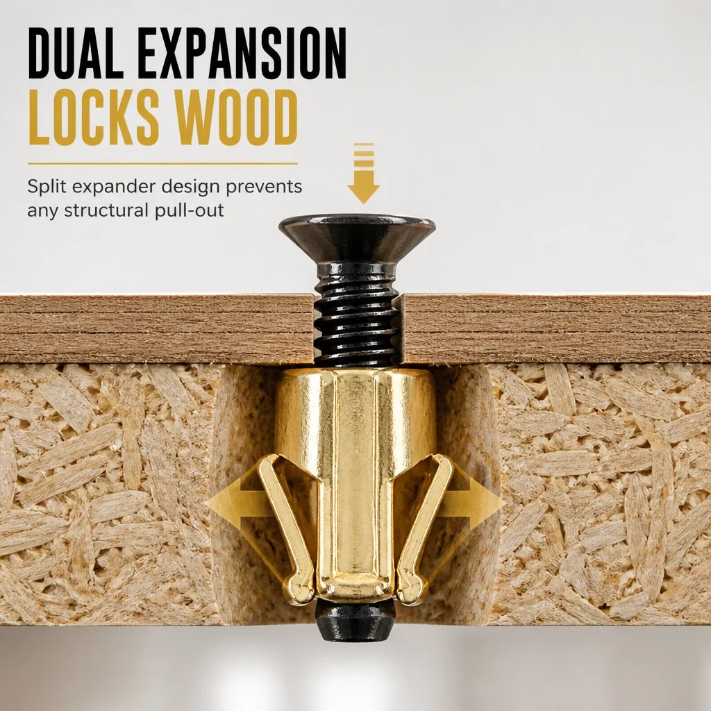 🔩 Heavy-Duty Cabinet Hinge Expansion Repair Kit | Fix Stripped & Loose Doors