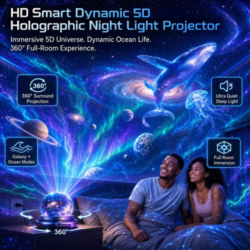 🏆2026 Best Seller |🌌 Galaxy & Ocean Projector Night Light | Bring the Night Sky Home