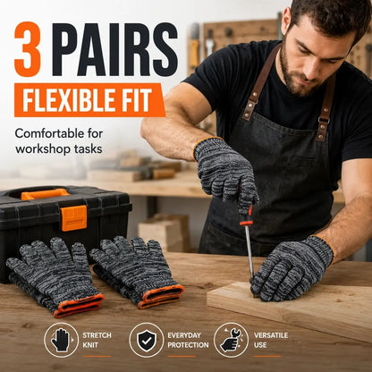 🧤Gardening Gloves for Men & Women– Breathable Stretch Work Gloves with Reinforced Grip | Multi-Purpose Yard, Workshop Protection Gloves