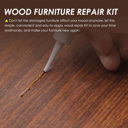 🟡🔧 10-Color Wood Furniture Repair Kit with Touch-Up Tools