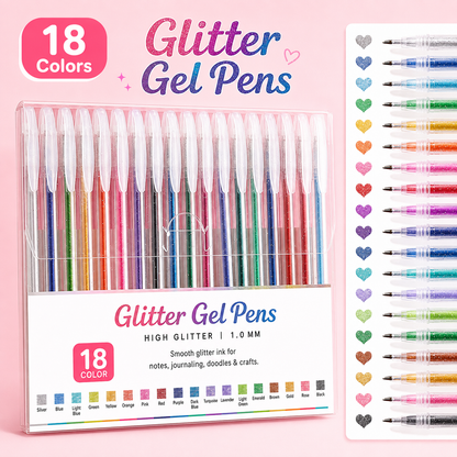 ✨ Sparkle Deal Vibrant Glitter Gel Pens for Coloring, Drawing & Creative Fun